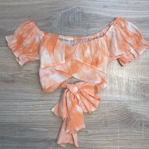 Sage + Paige wrap crop top